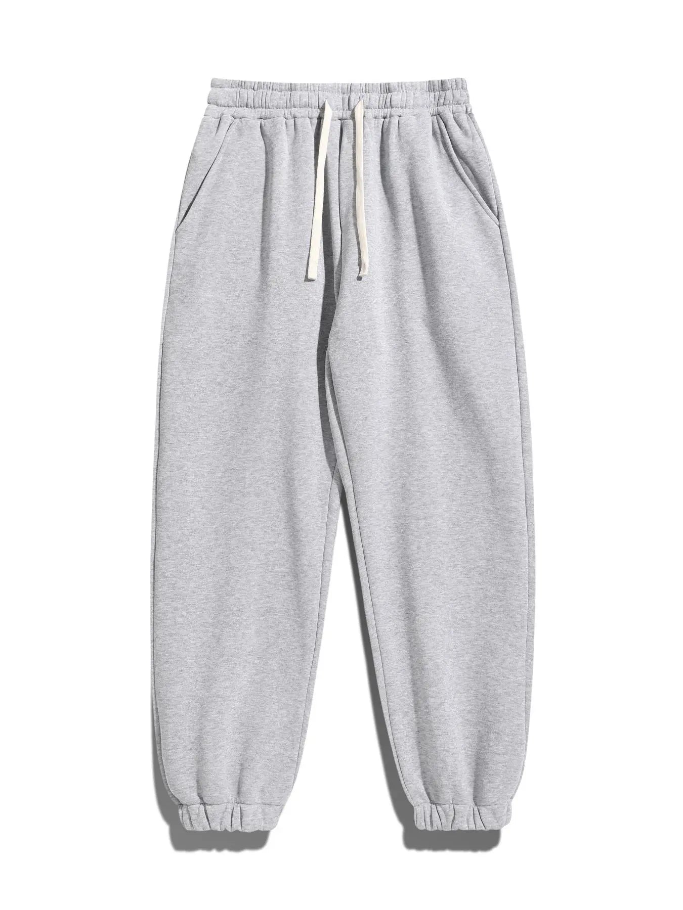 Men'S Drawstring Waist Sweatpants, Athleisure Style Regular Fit Pants with Pockets for Fall & Winter, Casual Men'S Trousers, Sports Bottoms, Casual Sporty Trousers