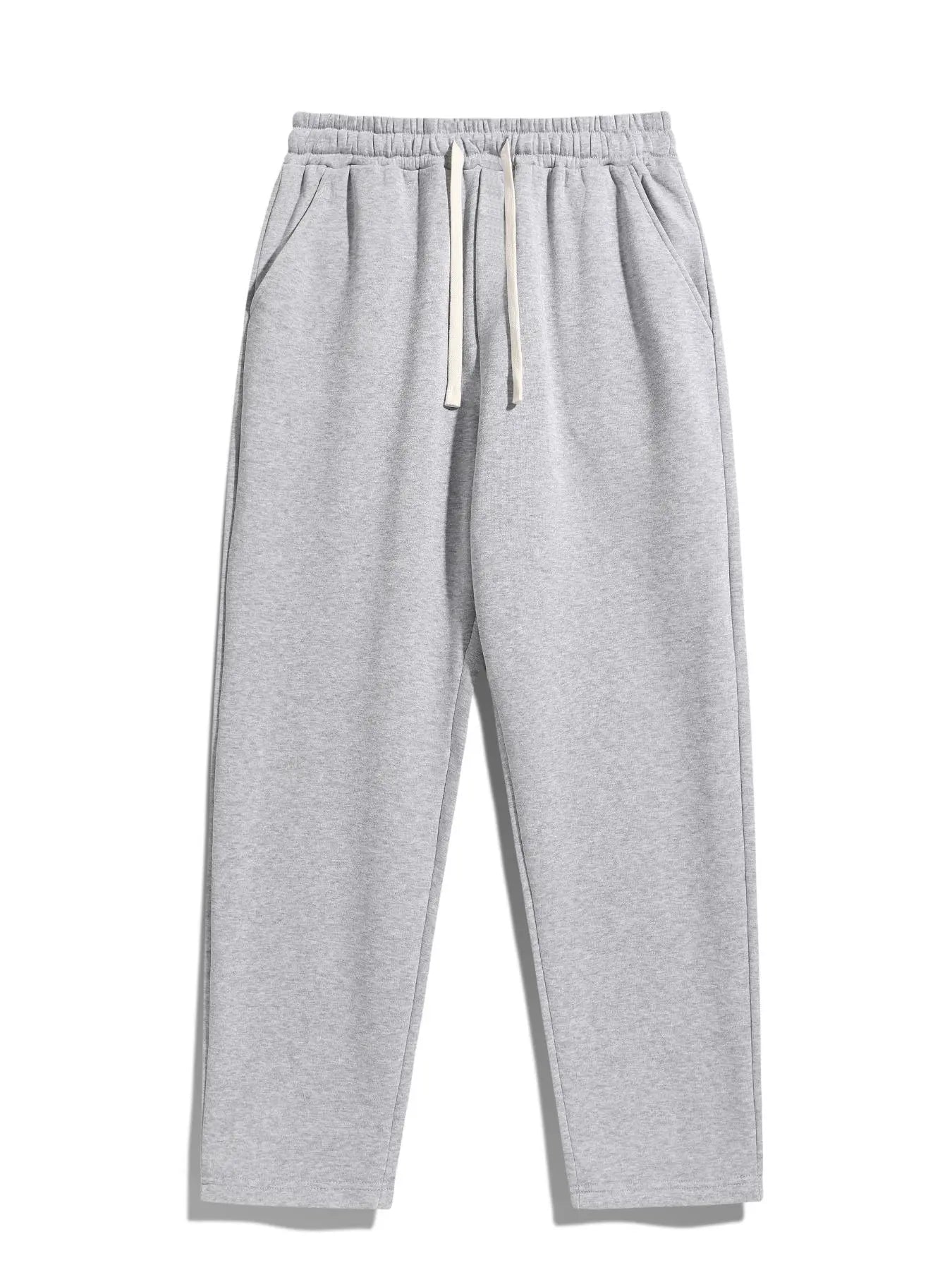 Men'S Drawstring Waist Sweatpants, Athleisure Style Regular Fit Pants with Pockets for Fall & Winter, Casual Men'S Trousers, Sports Bottoms, Casual Sporty Trousers