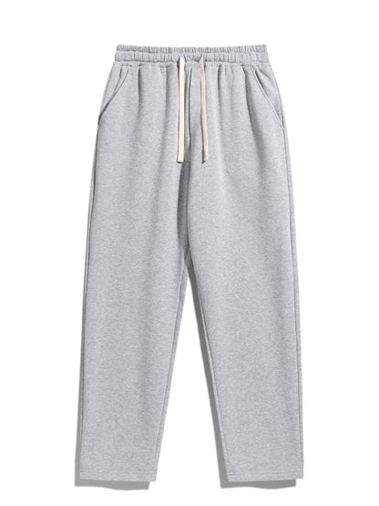 Men'S Drawstring Waist Sweatpants, Athleisure Style Regular Fit Pants with Pockets for Fall & Winter, Casual Men'S Trousers, Sports Bottoms, Casual Sporty Trousers