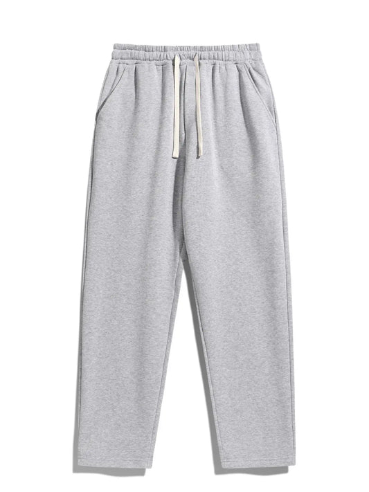 Men'S Drawstring Waist Sweatpants, Athleisure Style Regular Fit Pants with Pockets for Fall & Winter, Casual Men'S Trousers, Sports Bottoms, Casual Sporty Trousers