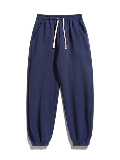 Men'S Drawstring Waist Sweatpants, Athleisure Style Regular Fit Pants with Pockets for Fall & Winter, Casual Men'S Trousers, Sports Bottoms, Casual Sporty Trousers